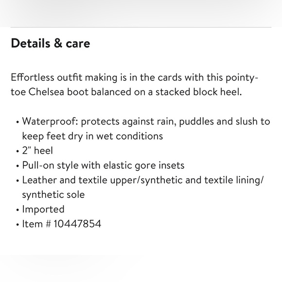 Dolce Vita Shadie Waterproof Pointed Toe Chelsea Boot - Picture 9 of 14